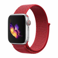 Ремешок Nylon loop для Apple Watch 42/44/45mm Red